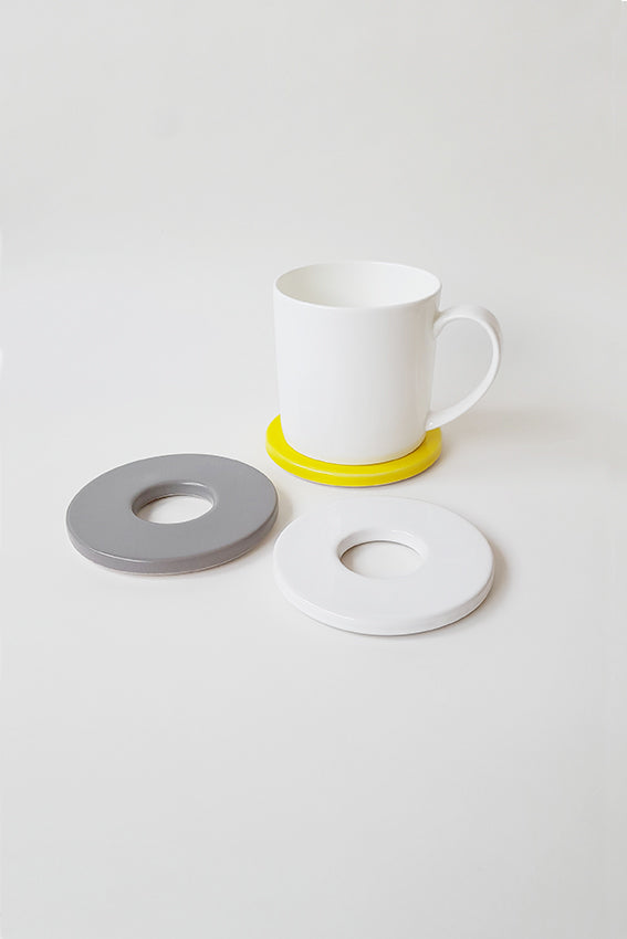 Coaster round ceramic, Primary