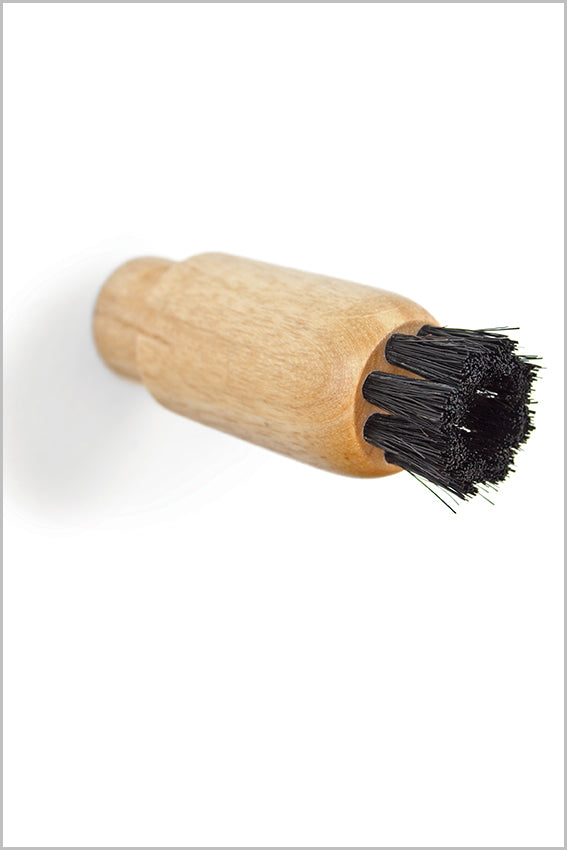 Coat hook, wood  wall hook, bristle, black