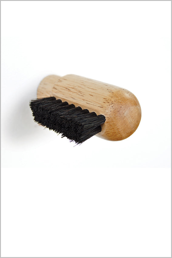 Coat hook, wood  wall hook, bristle, black