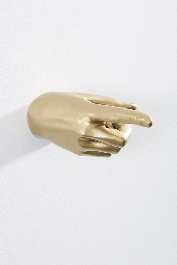 Gold hand best sale wall hook