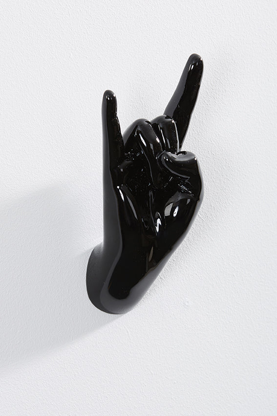 Rock On Cast Iron Hand Hook, Unique Coat Hooks