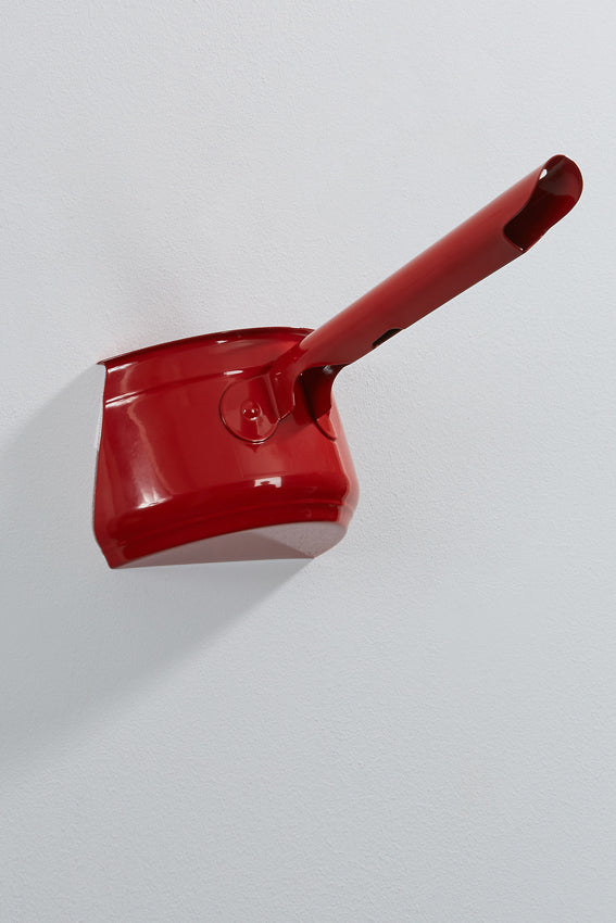 Saucepan wall art or hook, red colour